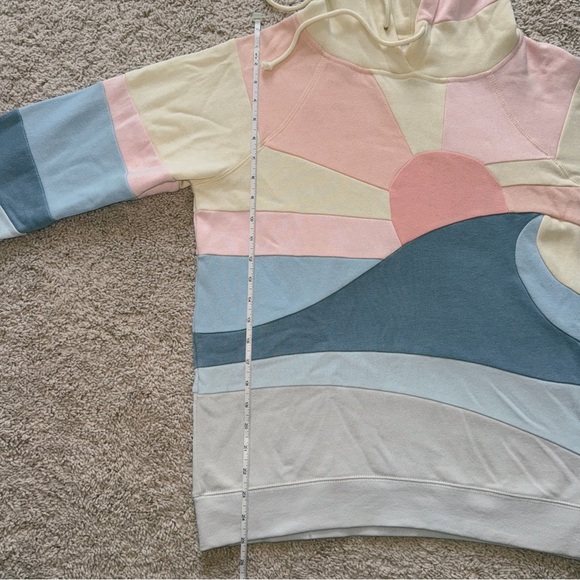 Sun & Sea color block multicolor Hoodie - Picture 5 of 5